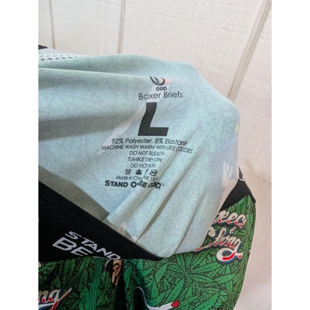 2pk ODD Sox Boxer Briefs Mens Large Cheech & Chong Top Ramen Novelty Underwear L